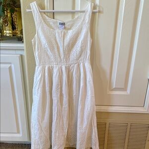 Lilly Pulitzer style White Eyelet Dress